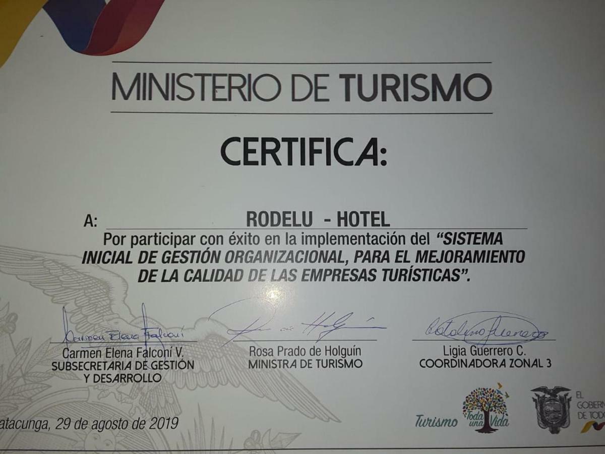 Hotel Rodelu Latacunga Εξωτερικό φωτογραφία